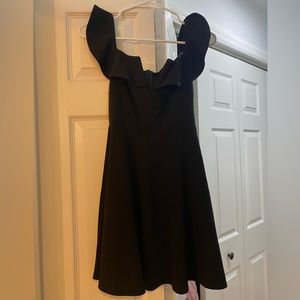 Black off the shoulder dress